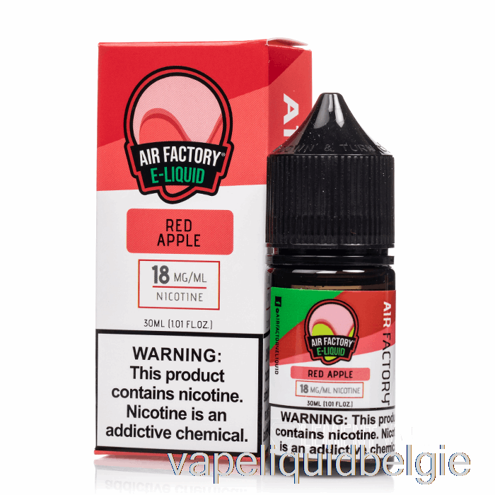 Vape Vloeibare Rode Appel - Luchtfabriekszouten - 30 Ml 18 Mg